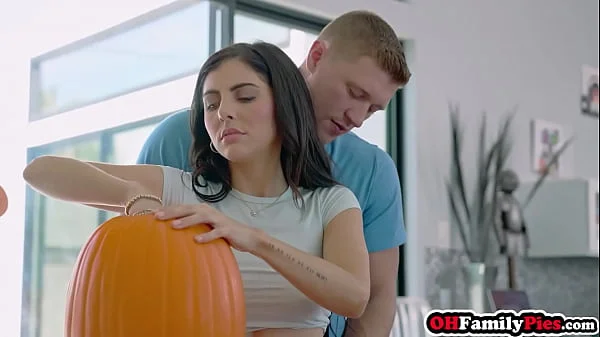 OhFamilyPies.com - Stepbro please fuck Lily Larimar and hot teen Theodora Day tight pumpkins